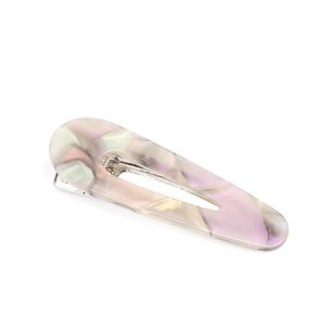 Walking on HAIR - Silver Iridescent Oversized Hair Clip Paparazzi Accessories